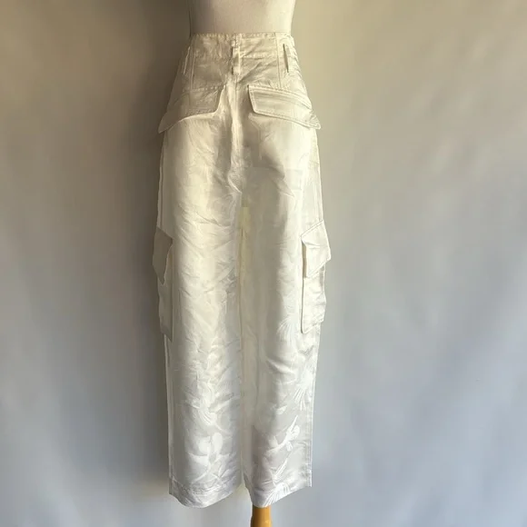 COS Floral Jacquard Utility Trousers - sz 6